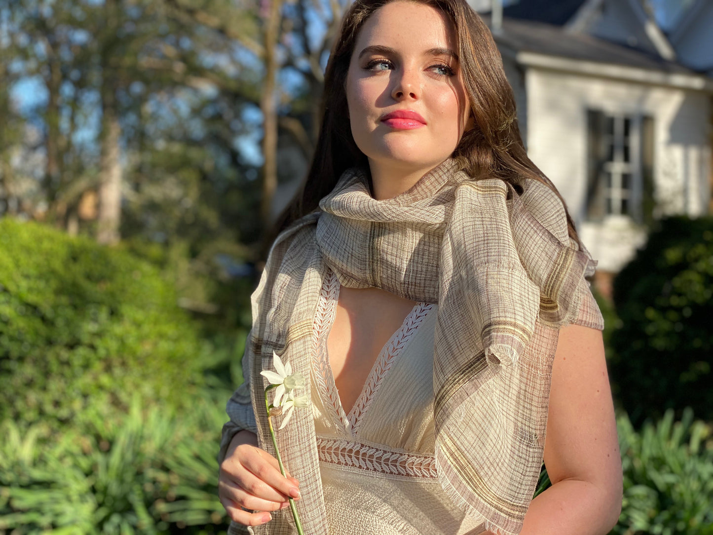 Fine Irish Linen Wrap