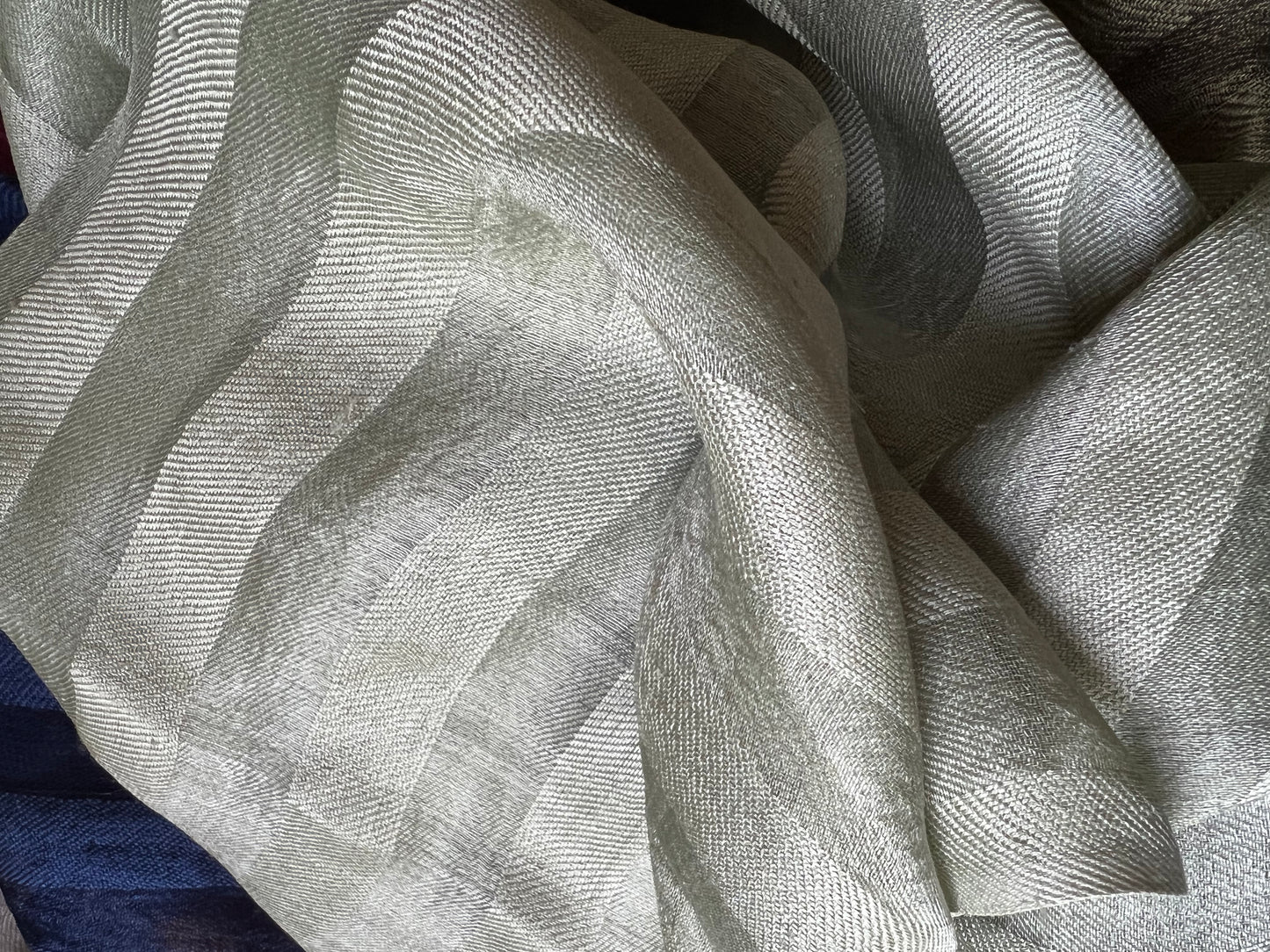 Classic Hand loomed Ribbon Silk Scarf-Wrap