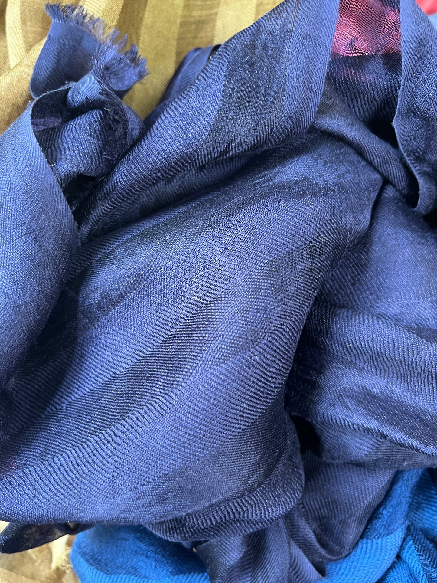 Classic Hand loomed Ribbon Silk Scarf-Wrap