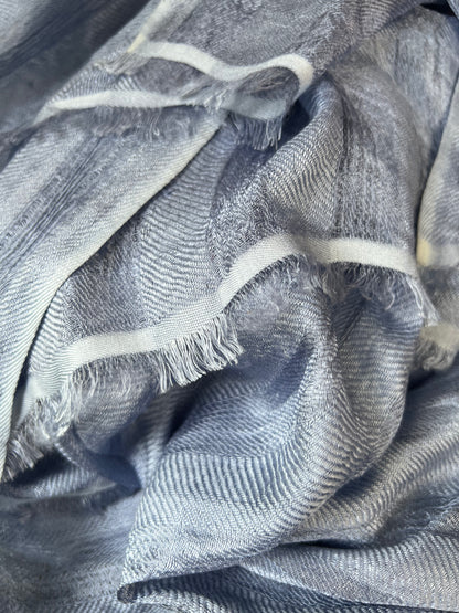 Classic Hand loomed Ribbon Silk Scarf-Wrap