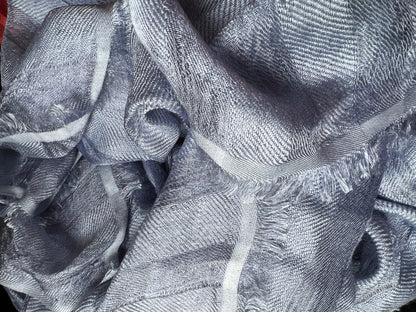 Classic Hand loomed Ribbon Silk Scarf-Wrap