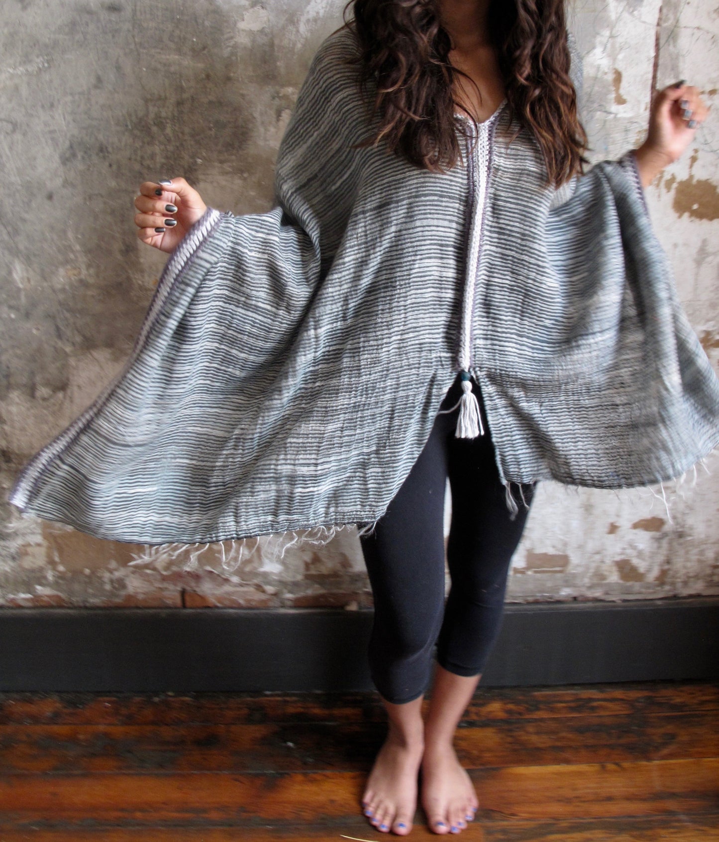 Hands Spun Cotton & Silk Kimono