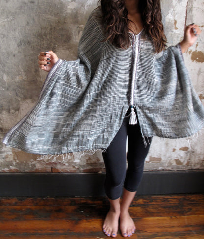 Hands Spun Cotton & Silk Kimono