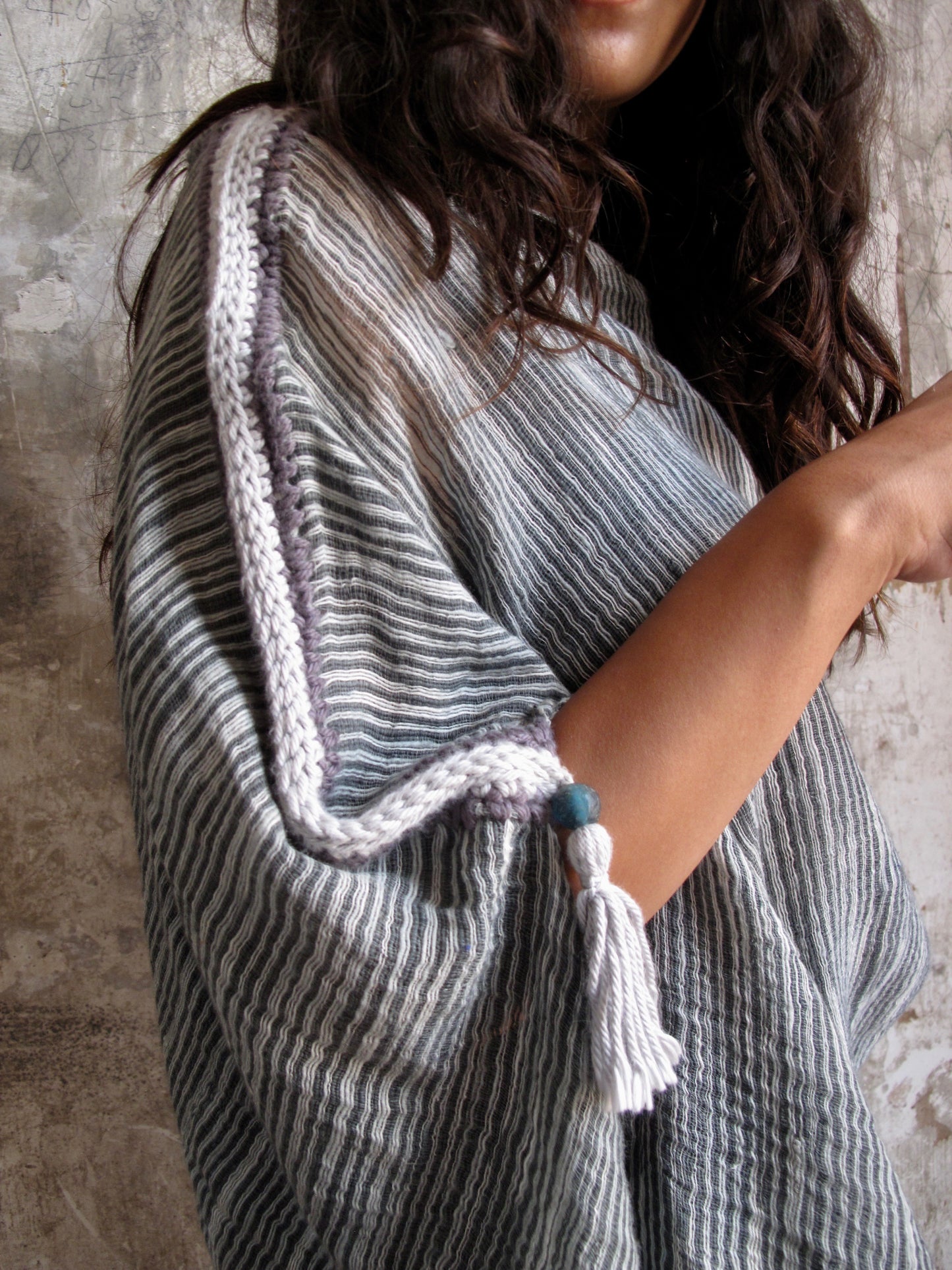 Hands Spun Cotton & Silk Kimono