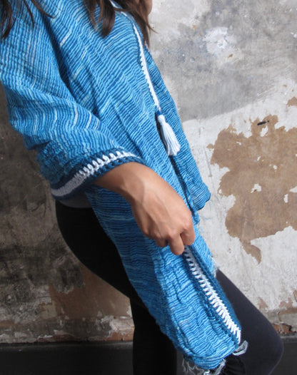 Hands Spun Cotton & Silk Kimono
