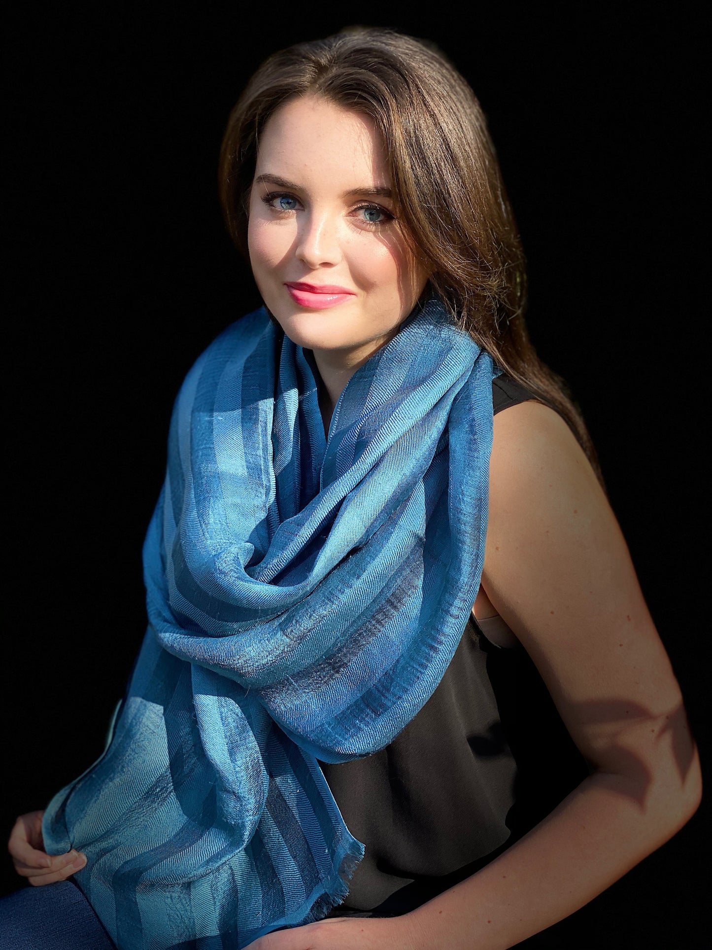 Classic Hand loomed Ribbon Silk Scarf-Wrap