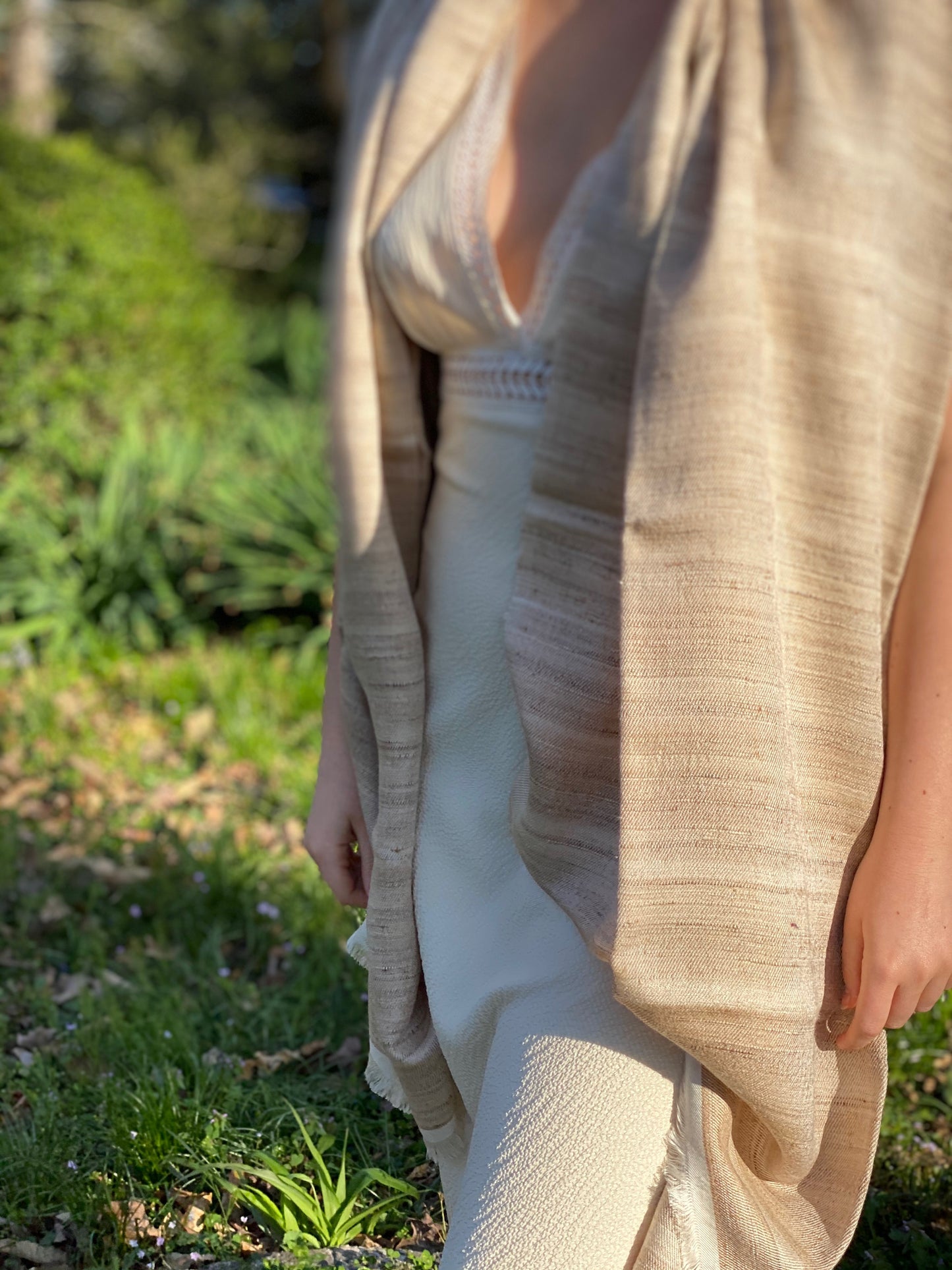 Hand Loomed Wild Silk Shawl