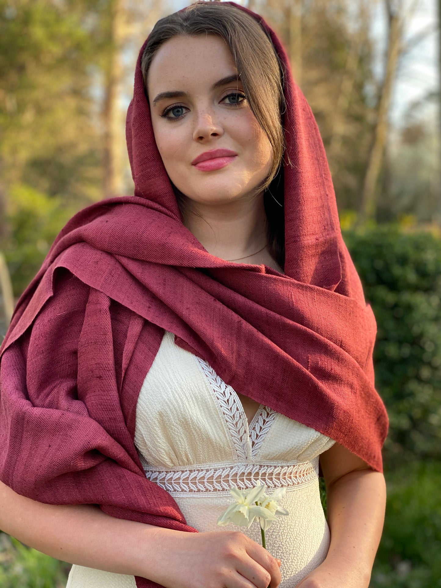 Hand Loomed Wild Silk Shawl