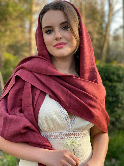 Hand Loomed Wild Silk Shawl